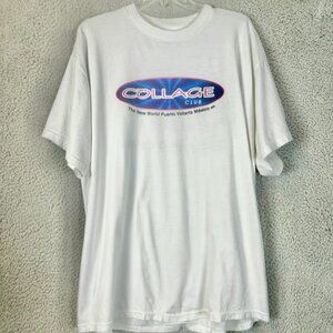 VTG Y2K College Club Men's XL T Shirt - The New World Puerto Vallarta, MX Party